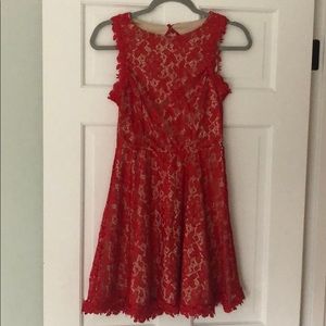 Brand New!  Red lace party dress